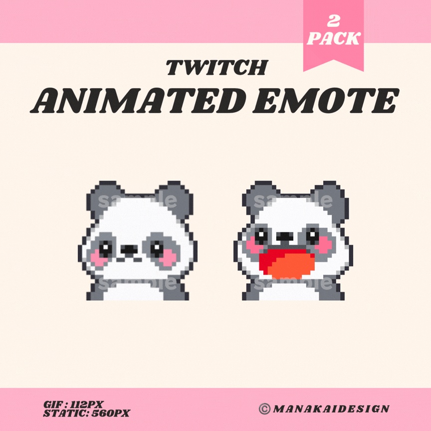 【Twitch対応】ぱくぱくアニマルのアニメーションスタンプ