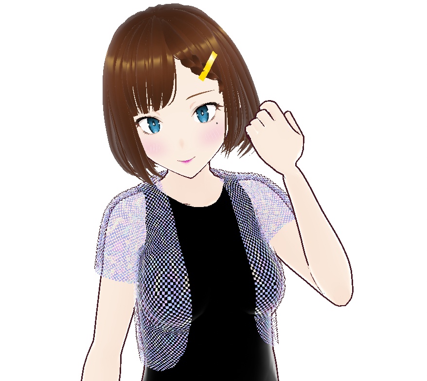 VRoid衣装:シースルーオーロラボレロ(透け感2種セット)