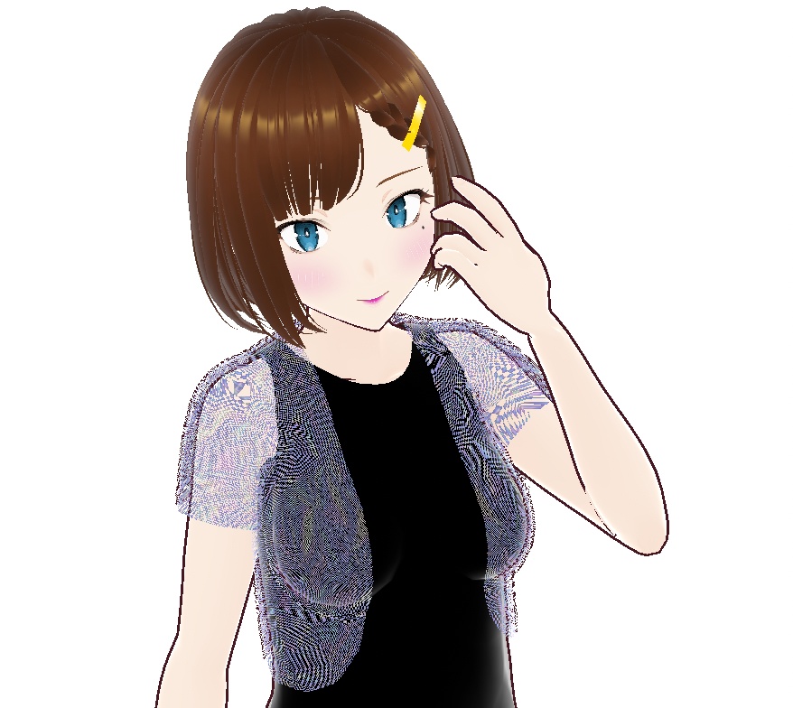 VRoid衣装：シースルーオーロラボレロ（透け感2種セット）