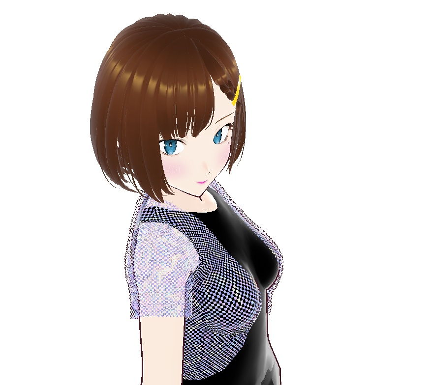 VRoid衣装:シースルーオーロラボレロ(透け感2種セット)