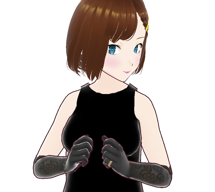 VRoid衣装：ギアグローブ（アクセ有り／無し2種）