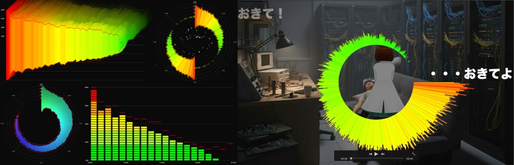 CyberScope - 3D/パーティクル搭載 オーディオビジュアライザー / 3D Audio Visualizer with Particles