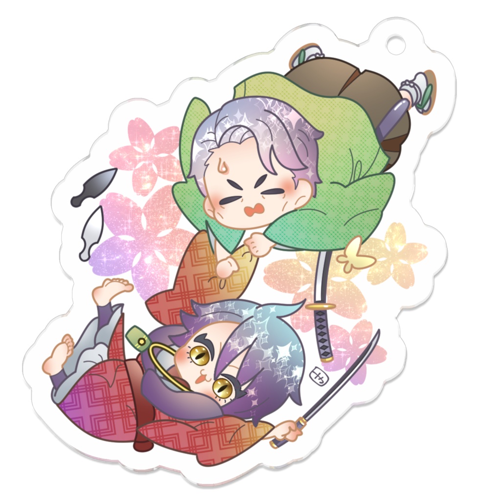 【創作BL】鬼の二匹 アクリルキーホルダー(オンデマンド販売)