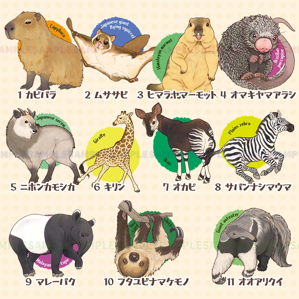 ひのきのキーホルダー vol.3 その他(食肉目以外)