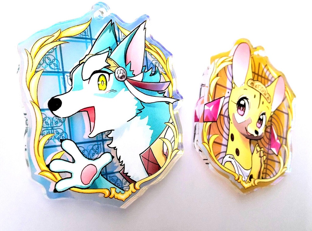 オーロラアクリルキーホルダー