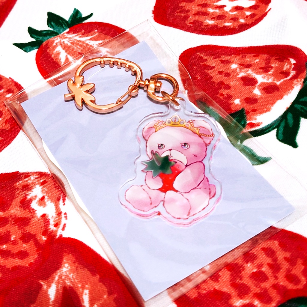 くまアクリルキーホールダー(ウィッチクイーンっぽいもの)