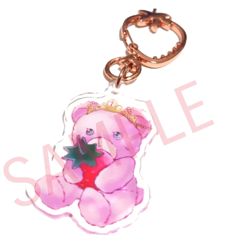 くまアクリルキーホールダー(ｳｨｯﾁｸｲｰﾝっぽいもの)