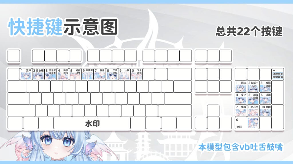 【Live2D model】Blue bird