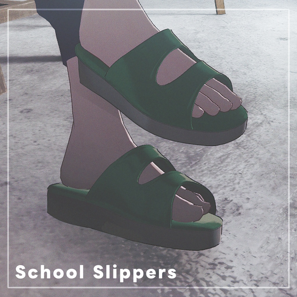 【3D】School Slippers【MA対応】Lapwing対応