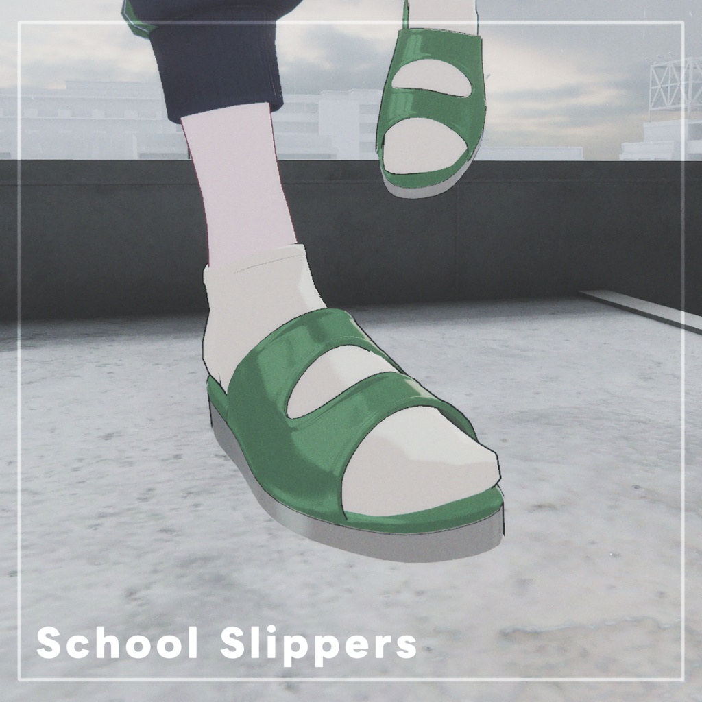 【3D】School Slippers【MA対応】Lapwing対応
