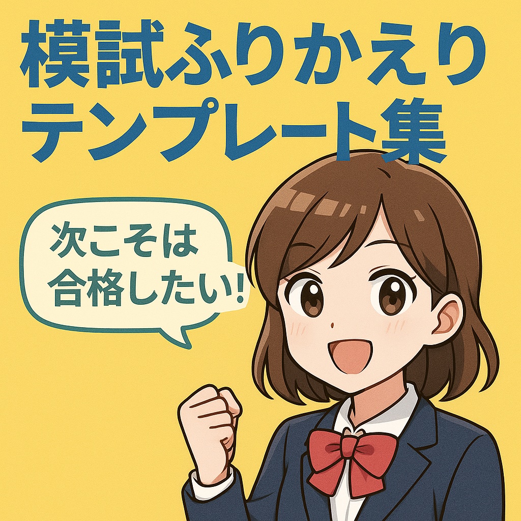 【怒らない中学受験】模試ふりかえりシート集