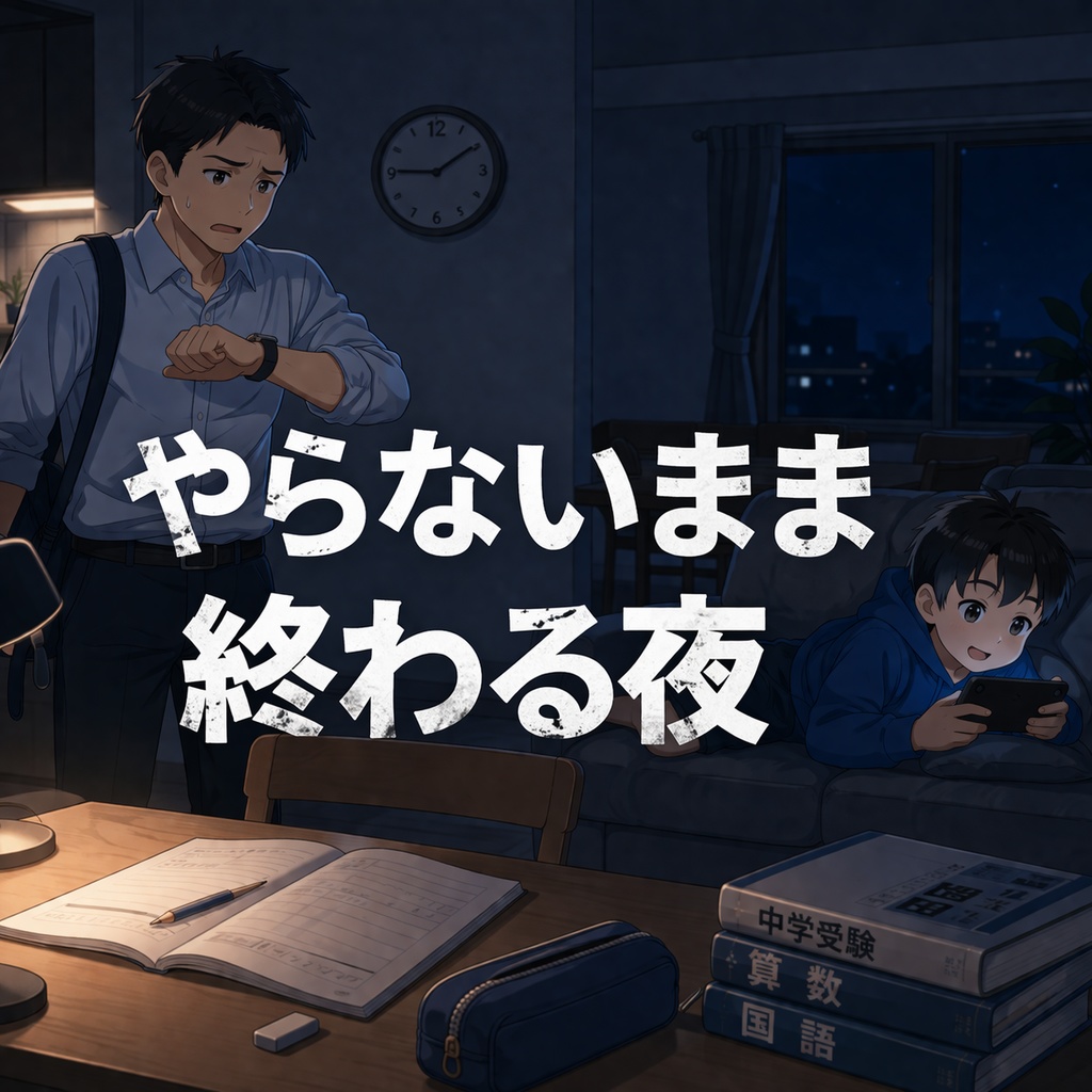 また怒鳴ってしまった日から変わる|怒らない中学受験“声かけ3選”【無料】