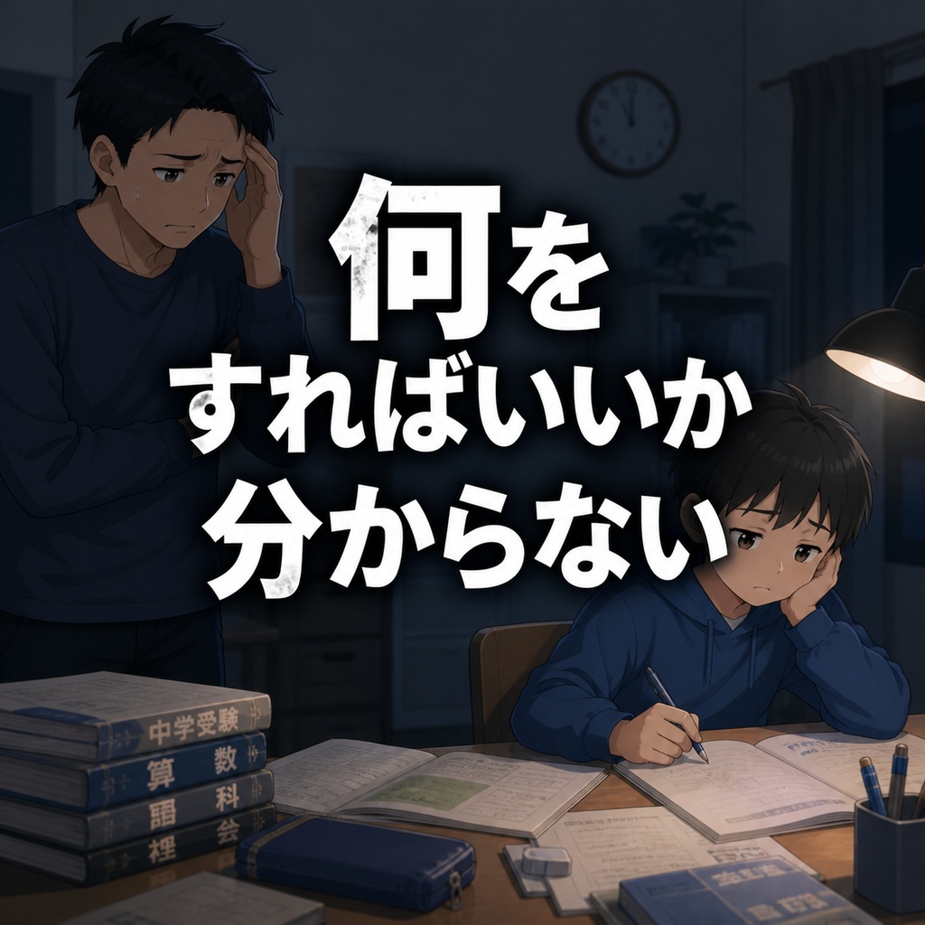 また怒鳴ってしまった日から変わる|怒らない中学受験“声かけ3選”【無料】