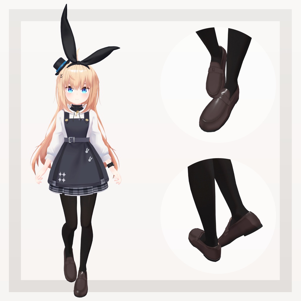 【14アバター対応】四つ葉ローファー