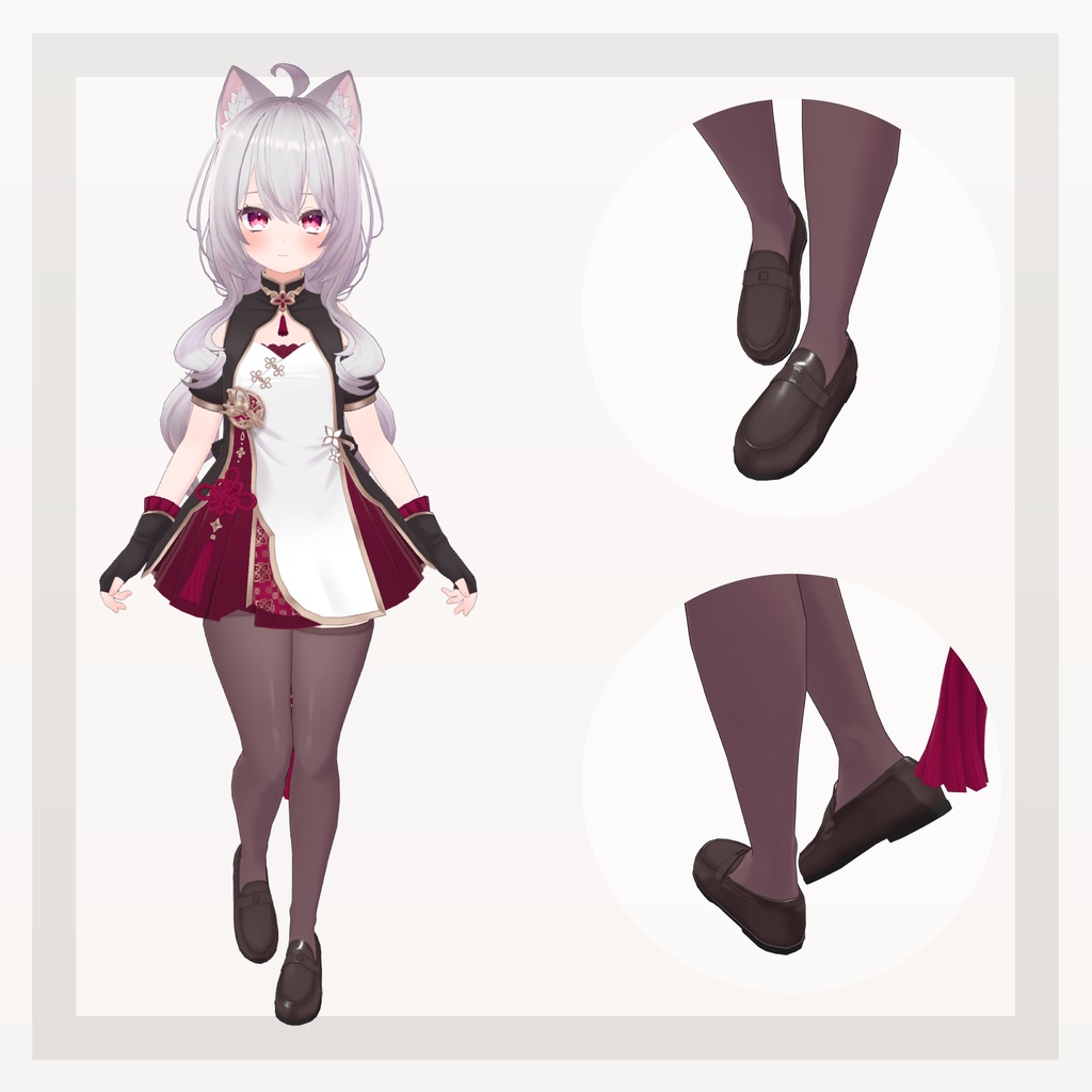 【14アバター対応】四つ葉ローファー