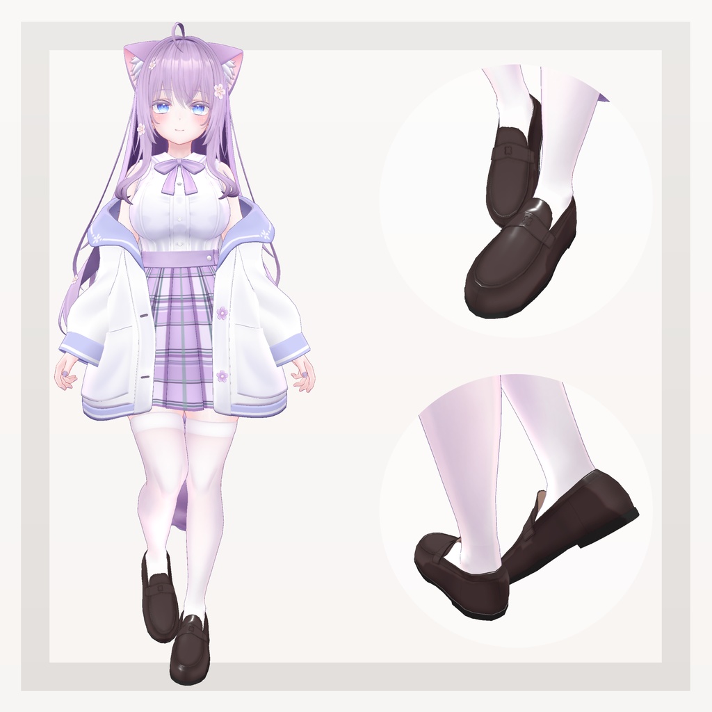 【14アバター対応】四つ葉ローファー