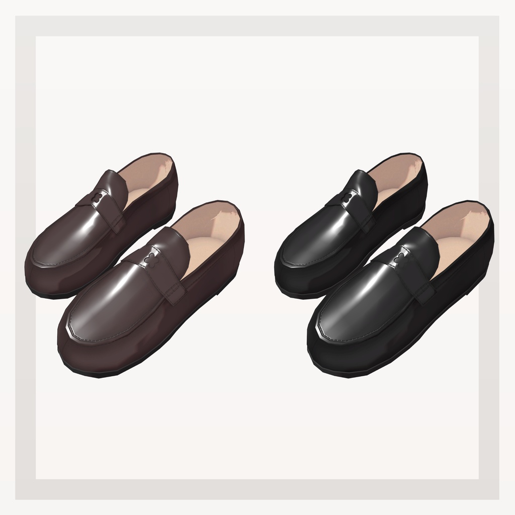 【14アバター対応】四つ葉ローファー