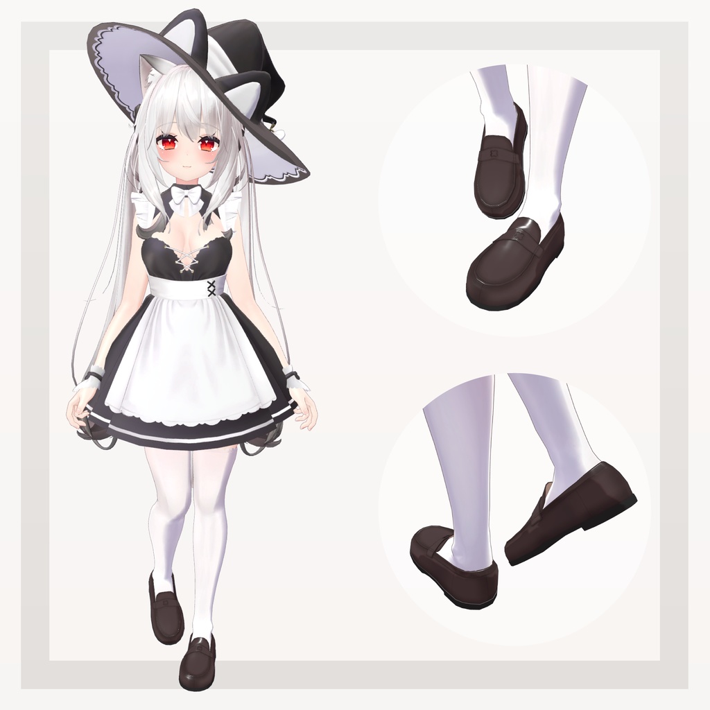 【14アバター対応】四つ葉ローファー