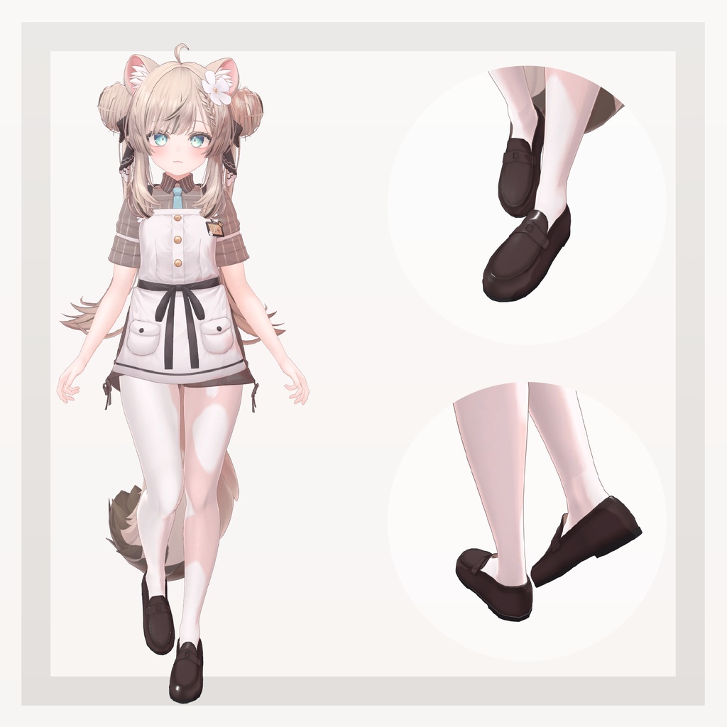 【14アバター対応】四つ葉ローファー