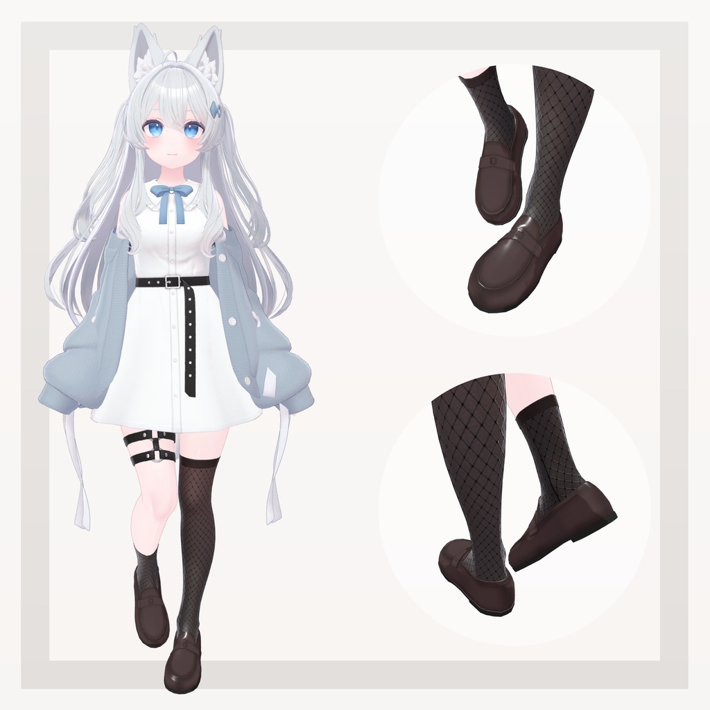 【14アバター対応】四つ葉ローファー