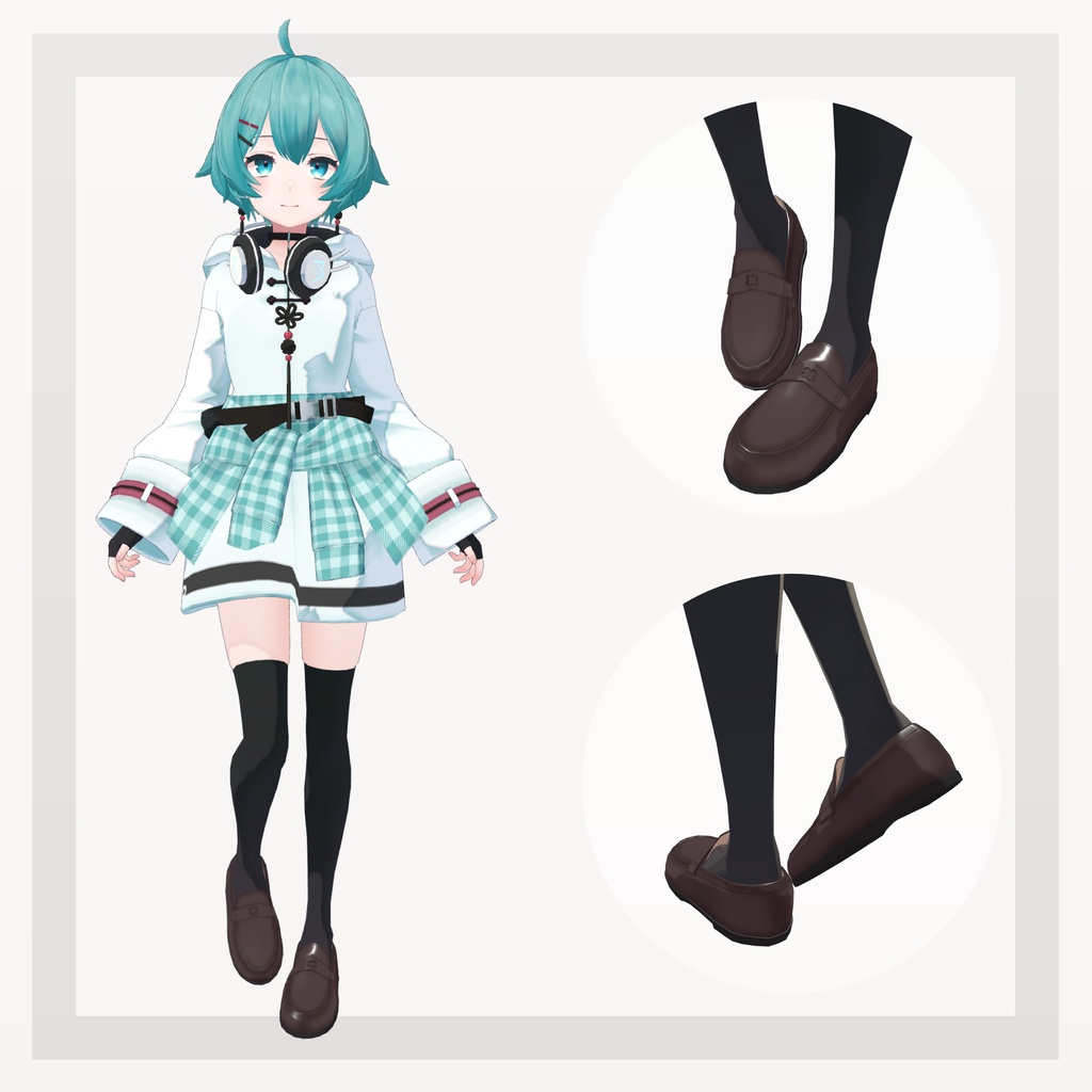 【14アバター対応】四つ葉ローファー