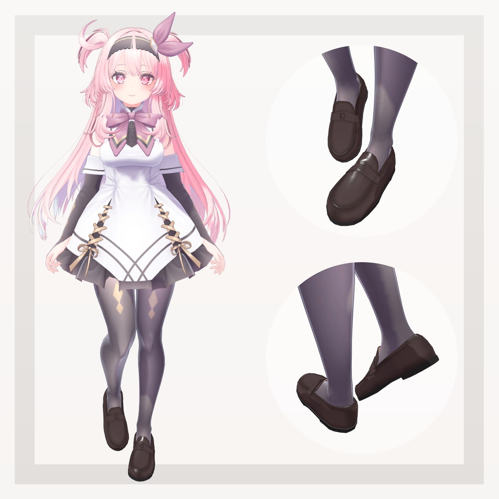 【14アバター対応】四つ葉ローファー