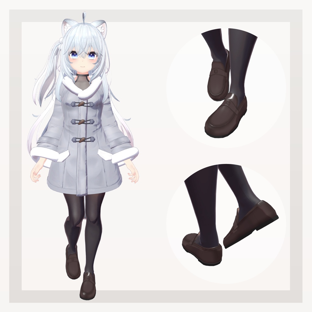 【14アバター対応】四つ葉ローファー