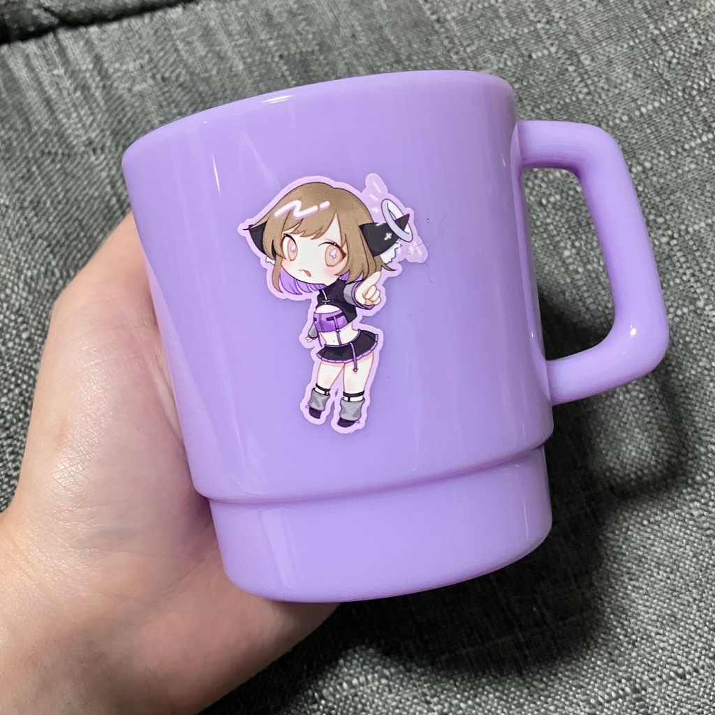 ぱーぷるにゃんこ マグカップ