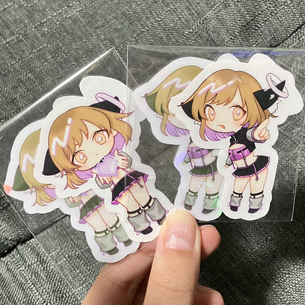 ぱーぷるにゃんこ ステッカー