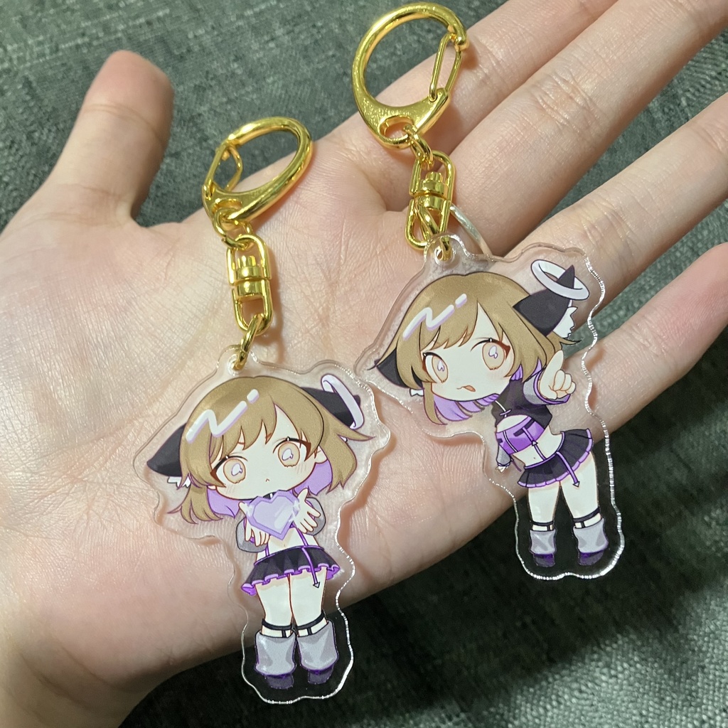 ぱーぷるにゃんこ アクリルキーホルダー