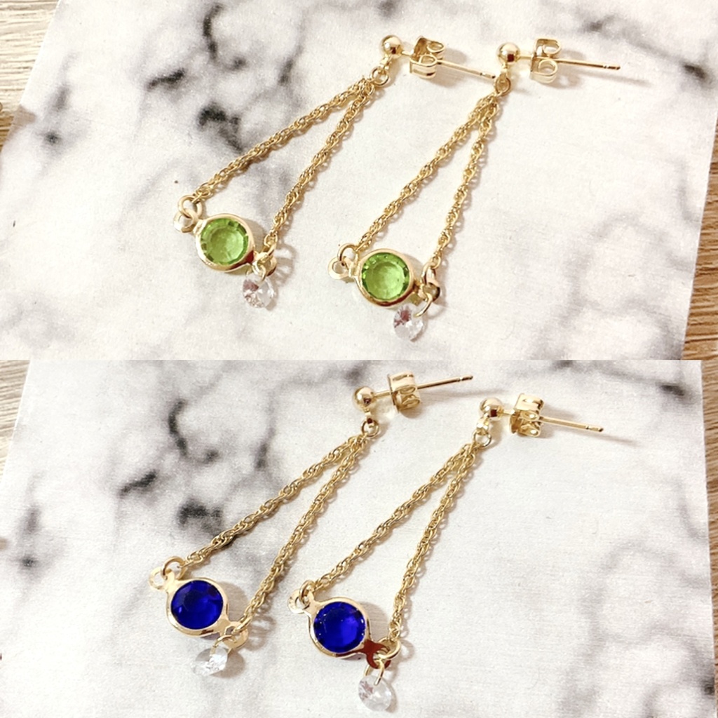 巴日和・漣ジュンイメージチェーンピアス