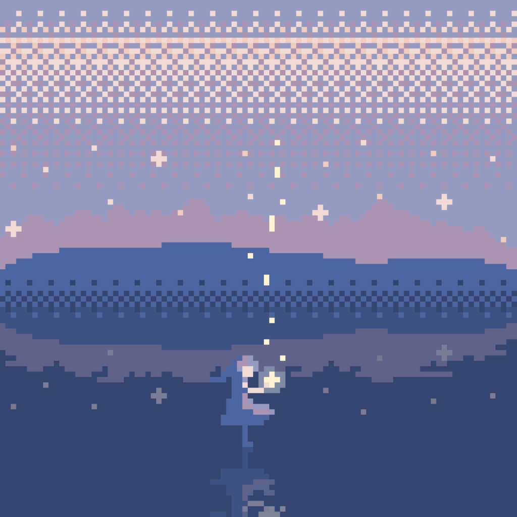 きらめき 100×100mmアクリルブロック