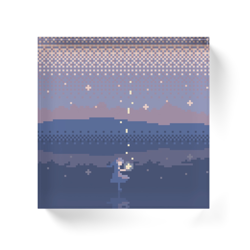 きらめき 100×100mmアクリルブロック