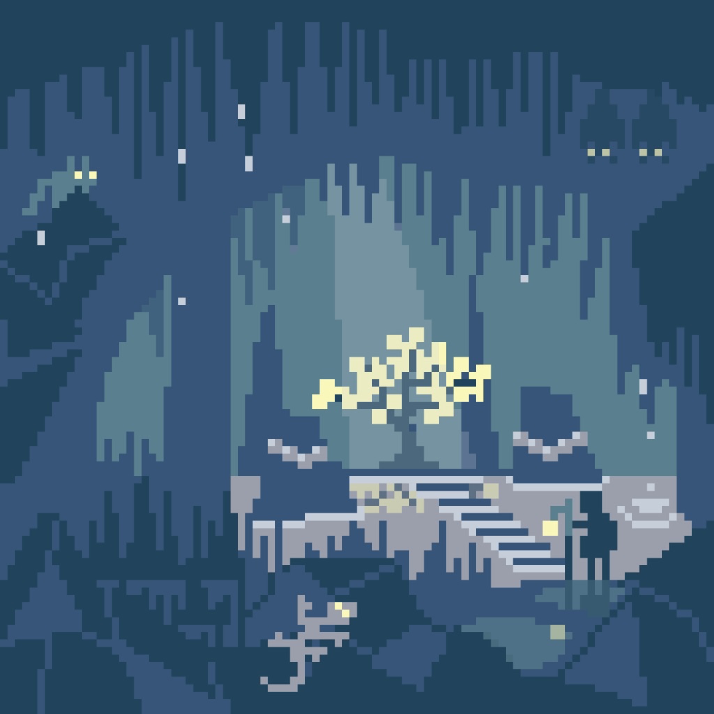 鍾乳洞最深部 100×100mm アクリルブロック