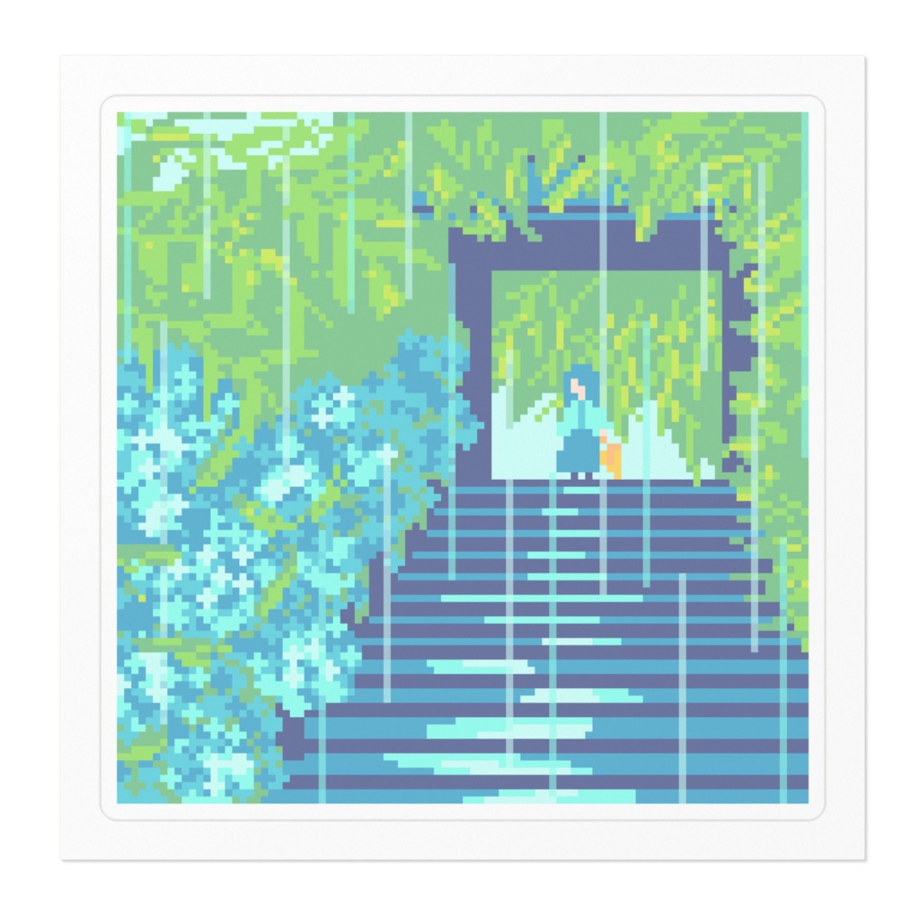 雨の日 ステッカー