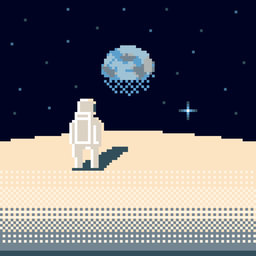 Earth do you copy 100×100mm アクリルブロック