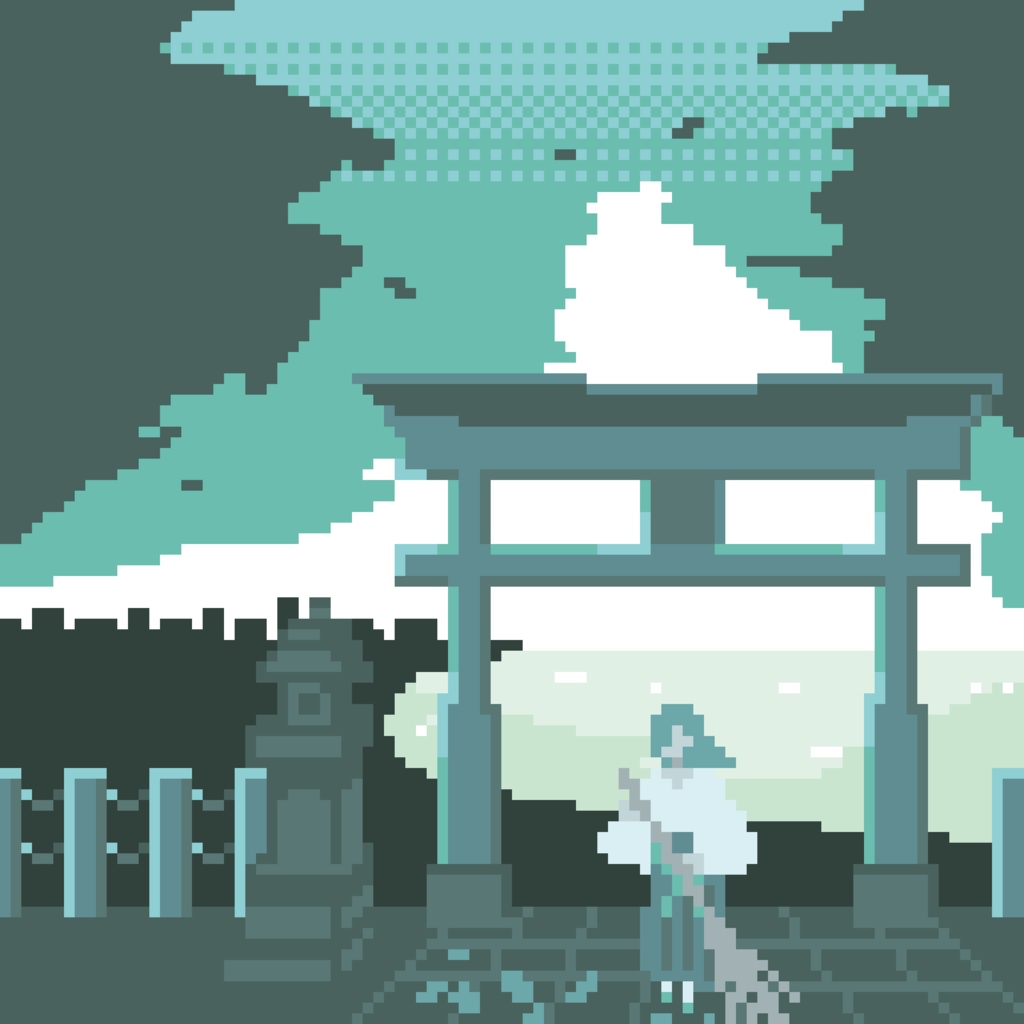 お掃除中 100×100mm アクリルブロック