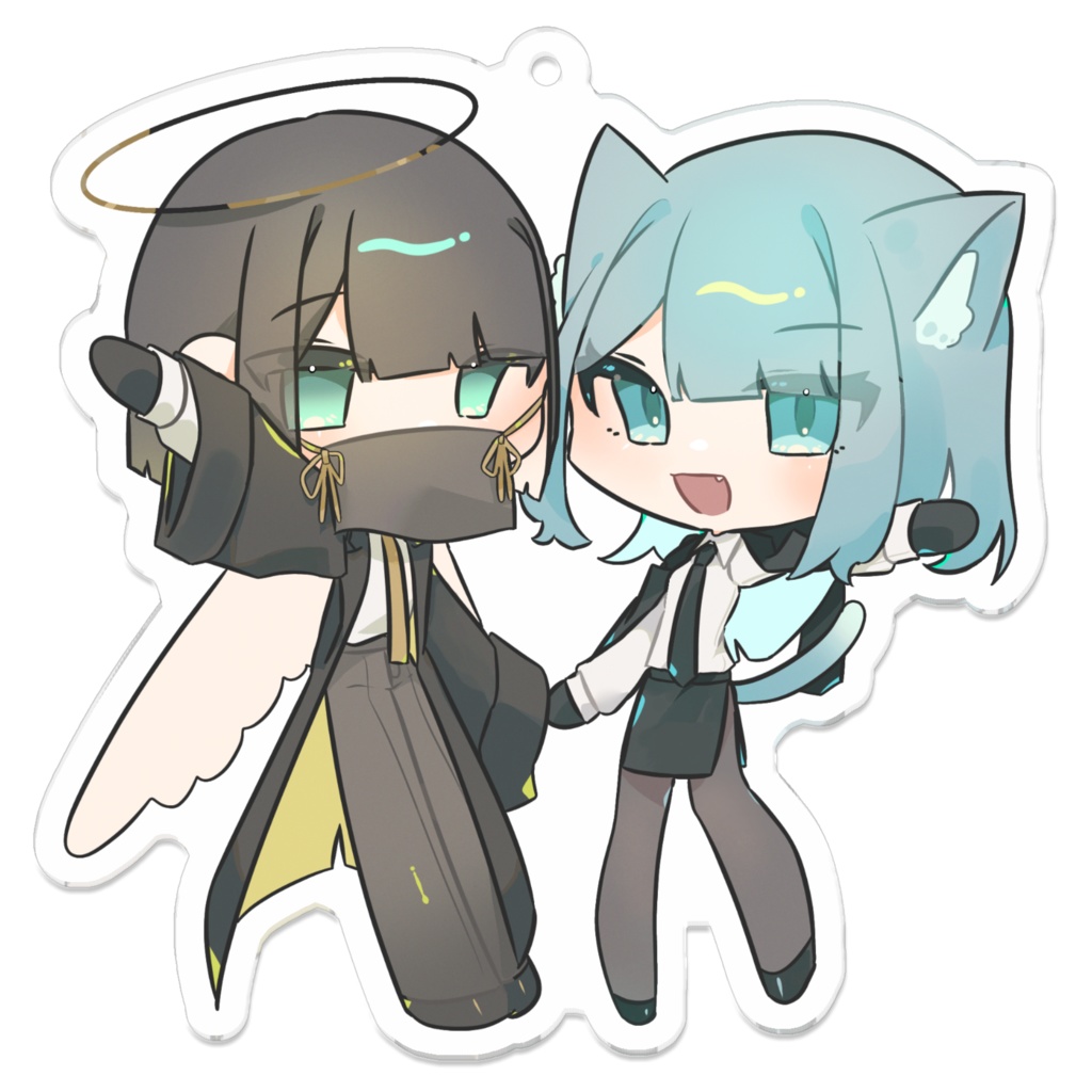 宵切さんと望さんのアクリルキーホルダー