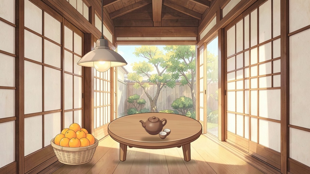 【無料・AI生成】昔の日本の生活の小物 透過PNG 12点+背景2枚|昭和レトロ・和風素材