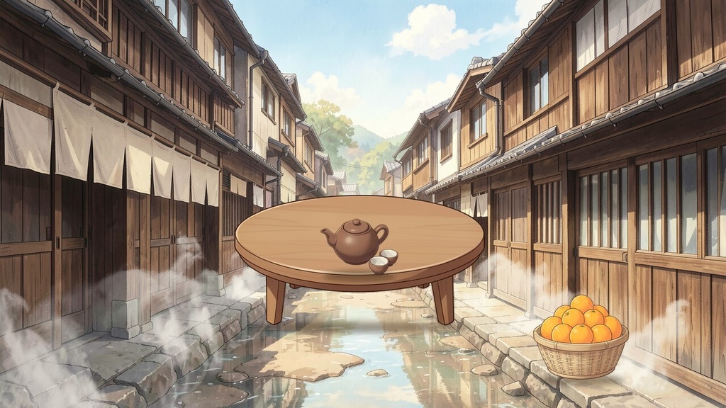 温泉旅館の背景 昼夜セット 10場面20枚|TRPG・ココフォリア・配信に(お試し0円あり)
