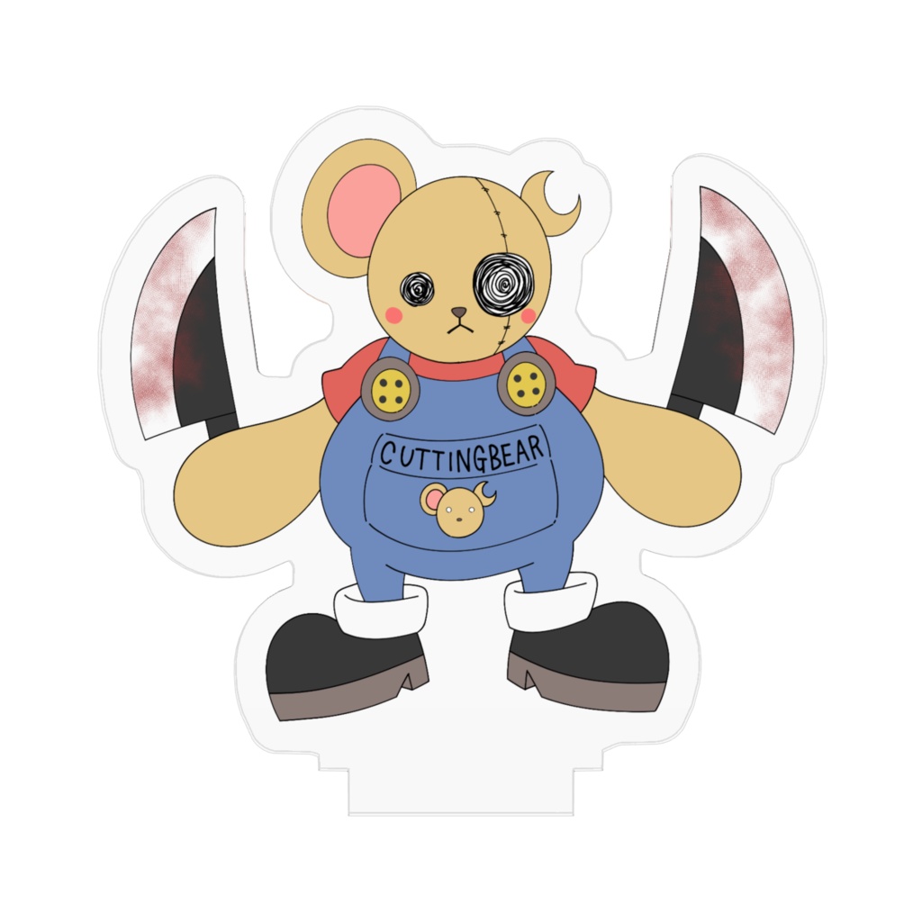 カッティングベアアクリルフィギュア
