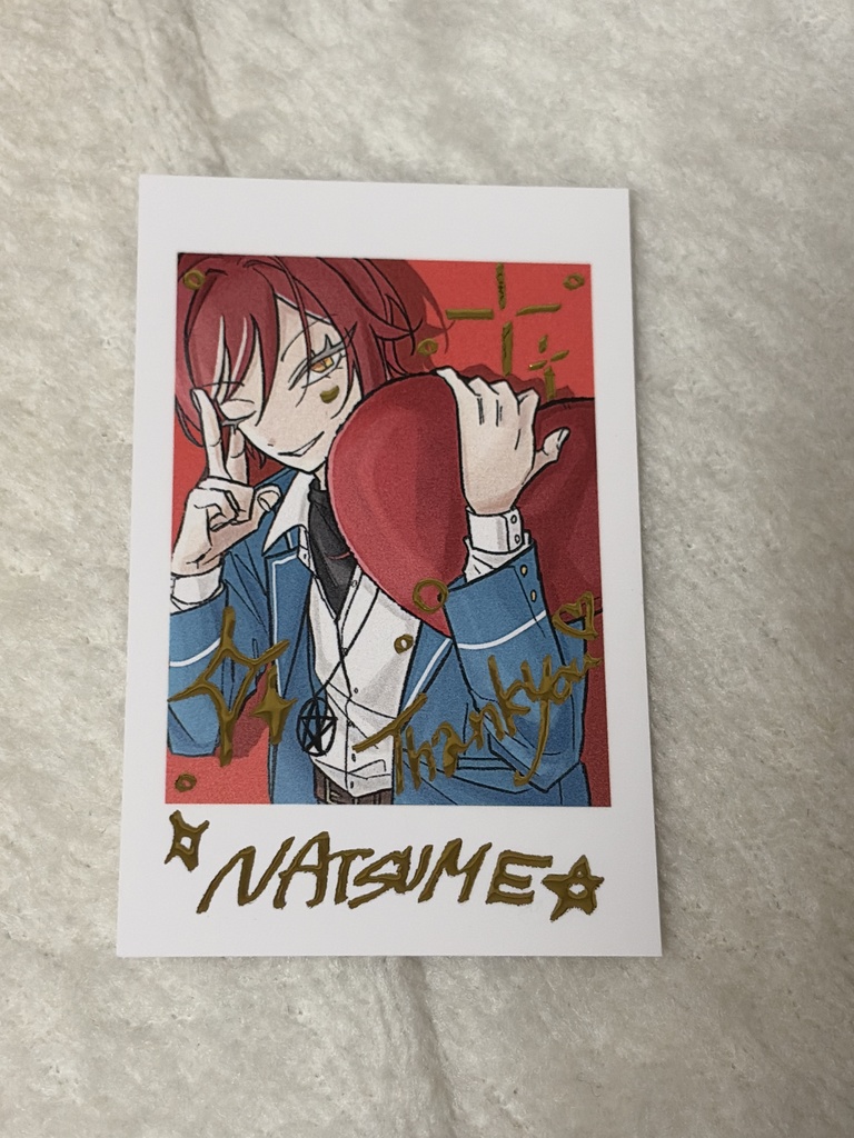 チェキ風カード 夏目