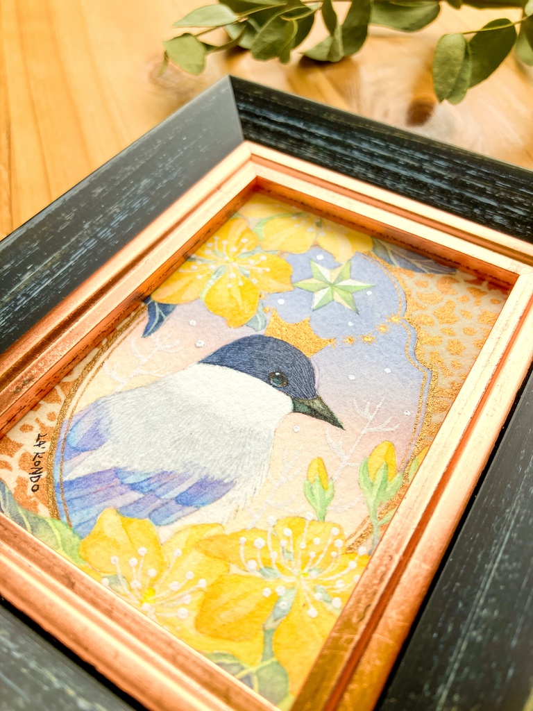 【原画】ほしのつかさーオナガ・ビヨウヤナギー