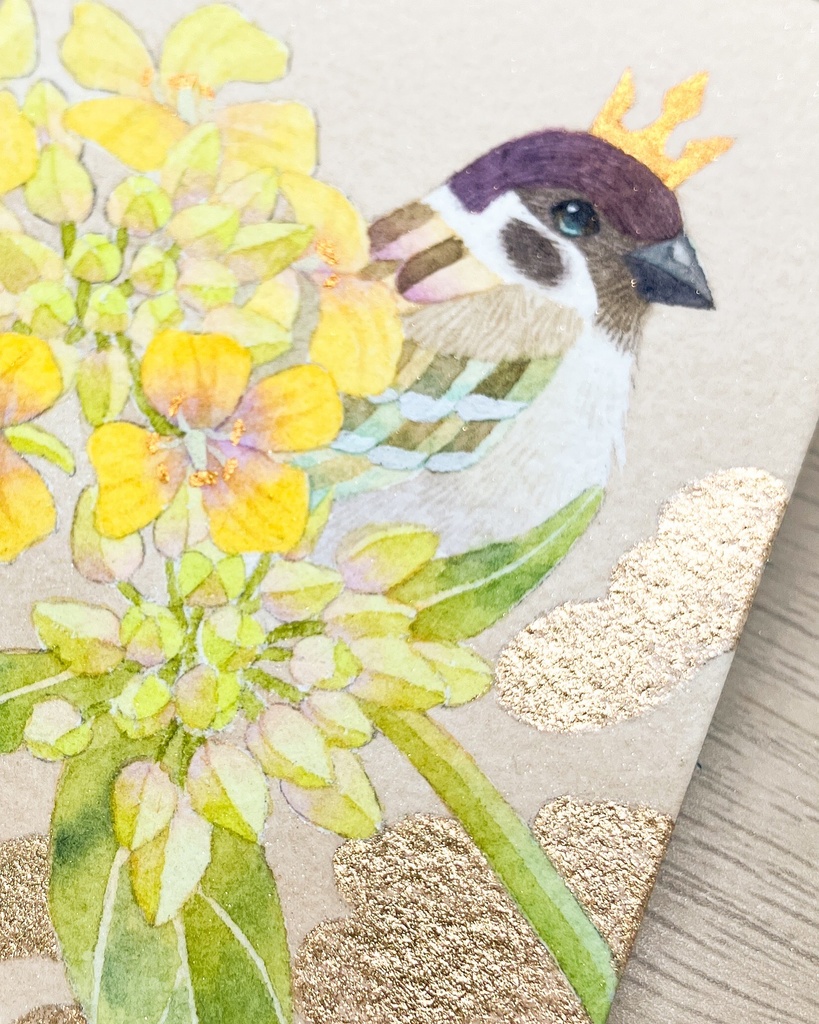 【原画】春は土のかおりーナノハナー