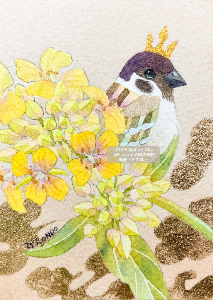 【原画】春は土のかおりーナノハナー