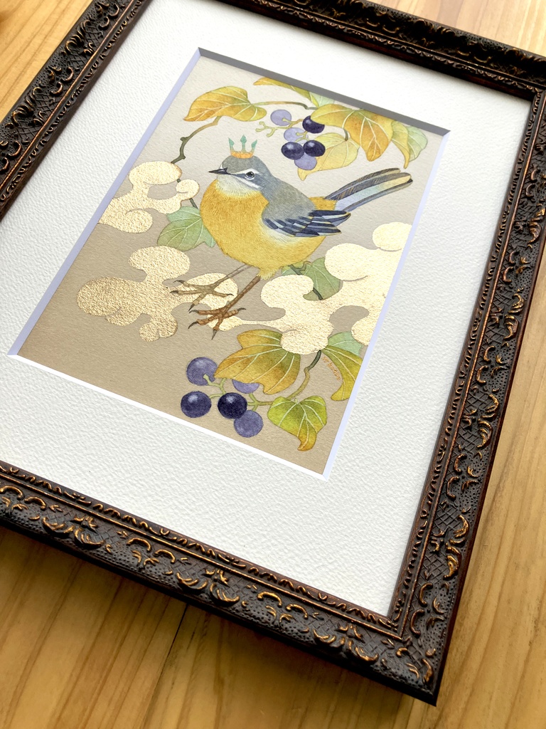 ●【NEW】秋うらら −キセキレイ・アオツヅラフジ−