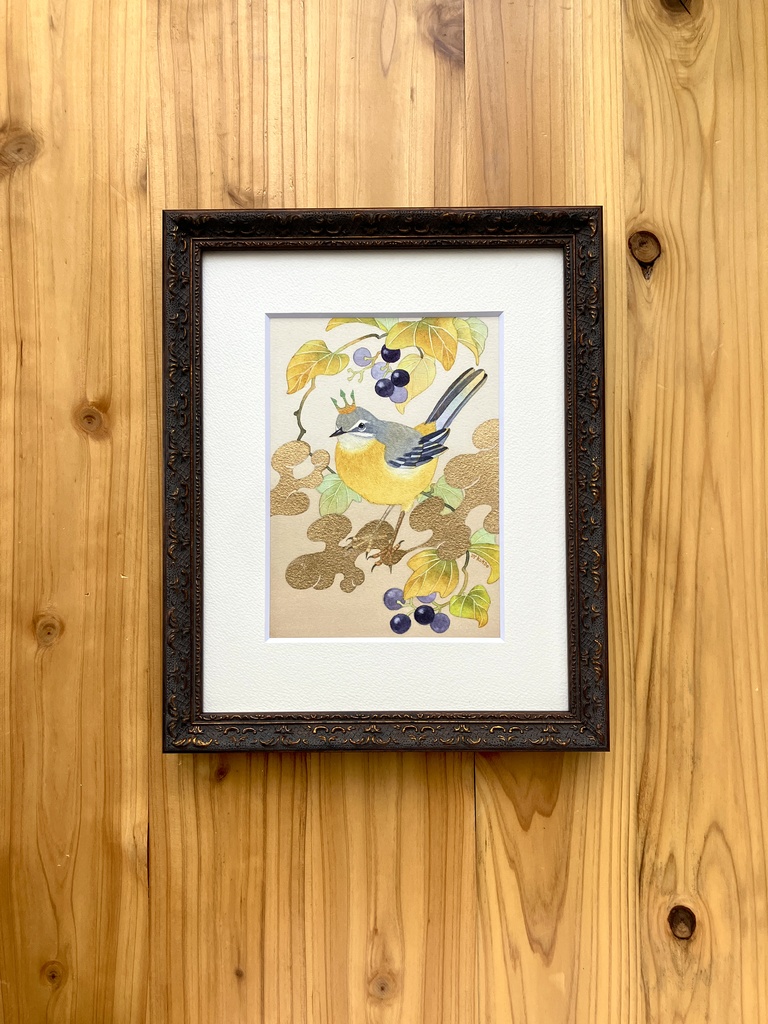 ●【NEW】秋うらら −キセキレイ・アオツヅラフジ−