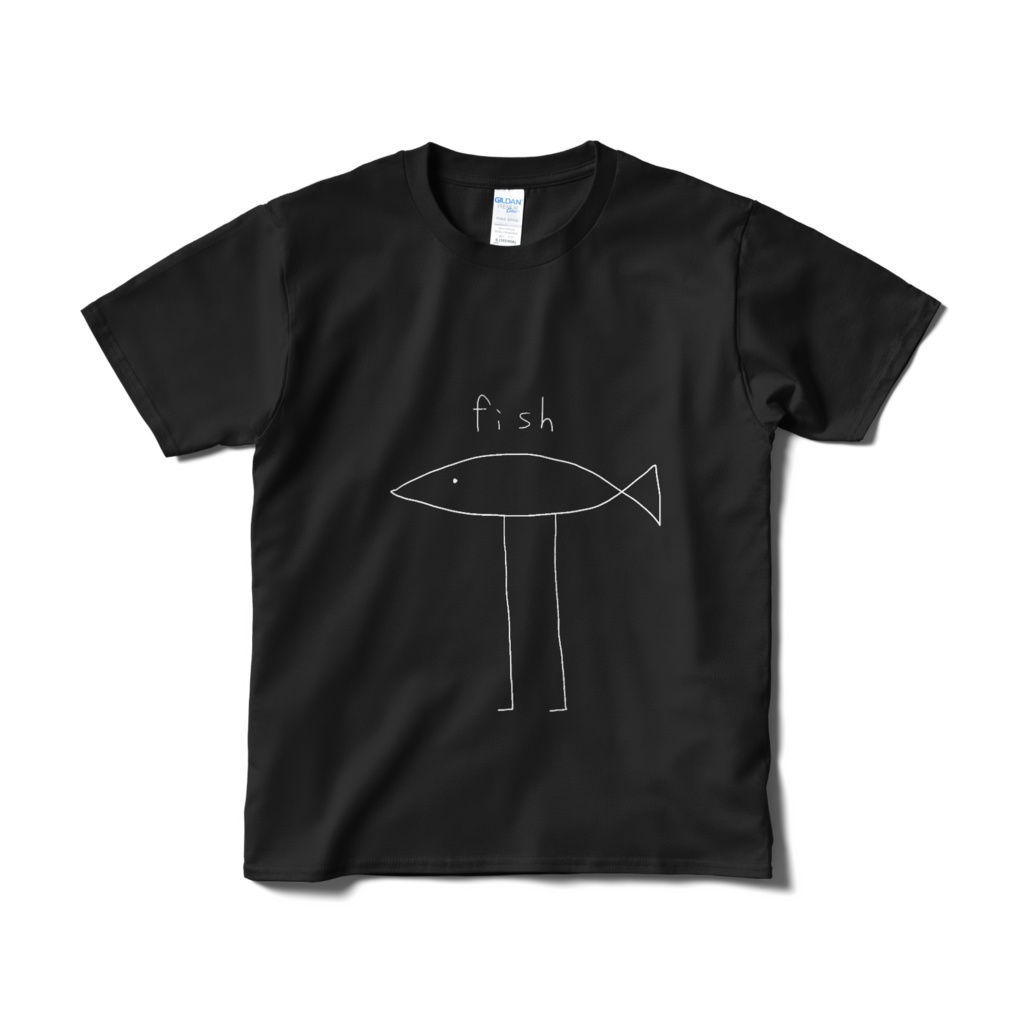 fishTシャツ 黒