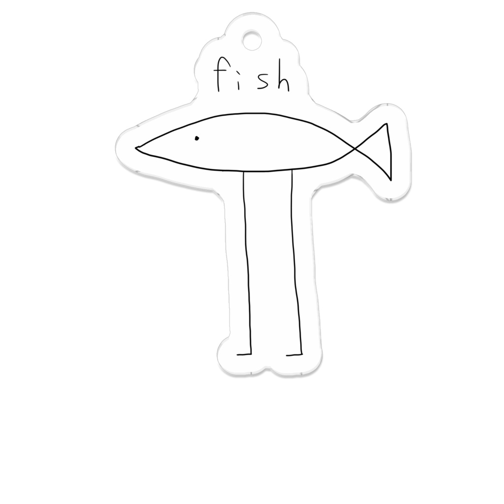 fishアクリルキーホルダー