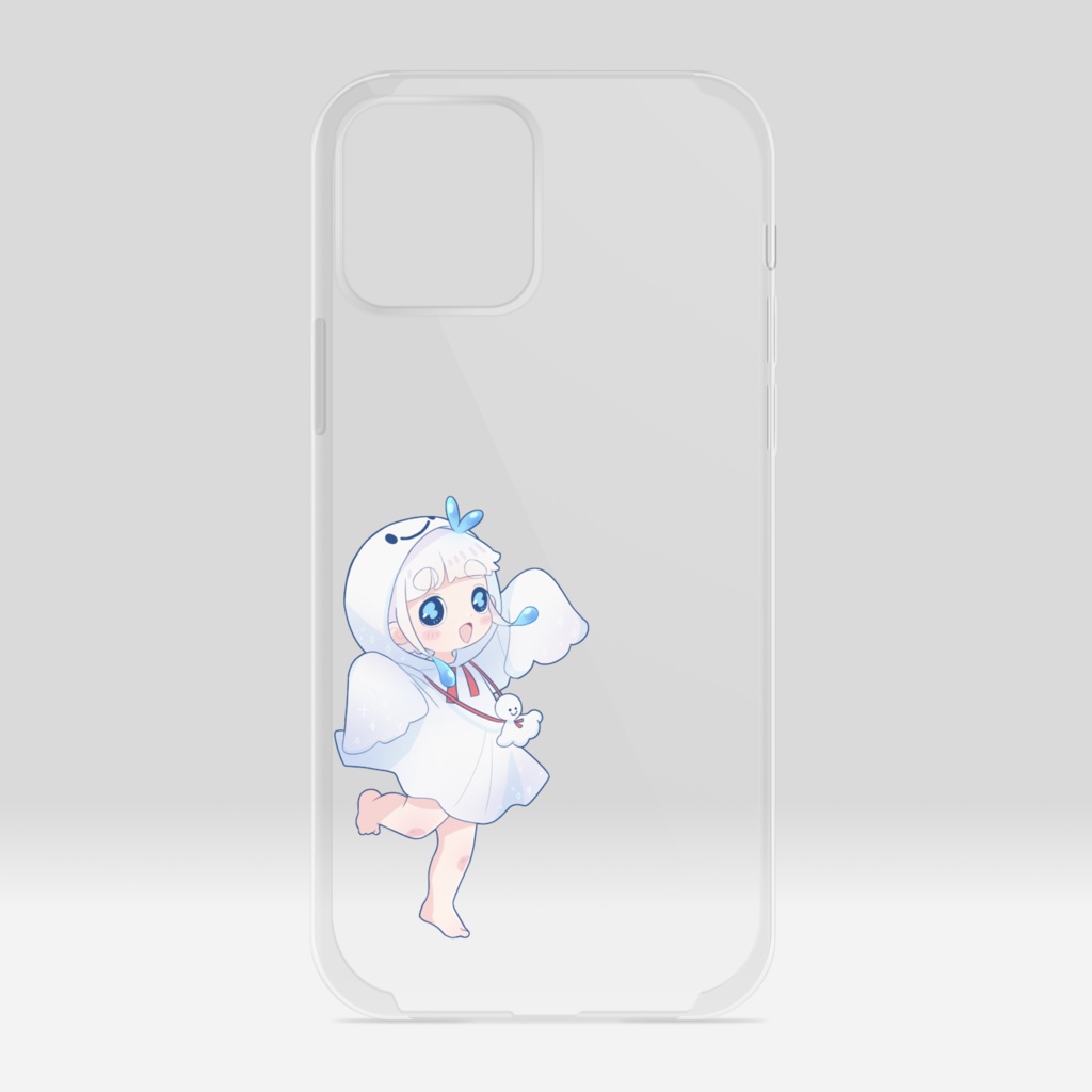 てるてる坊主のサンボンちゃんクリアiPhoneケース12/12Pro